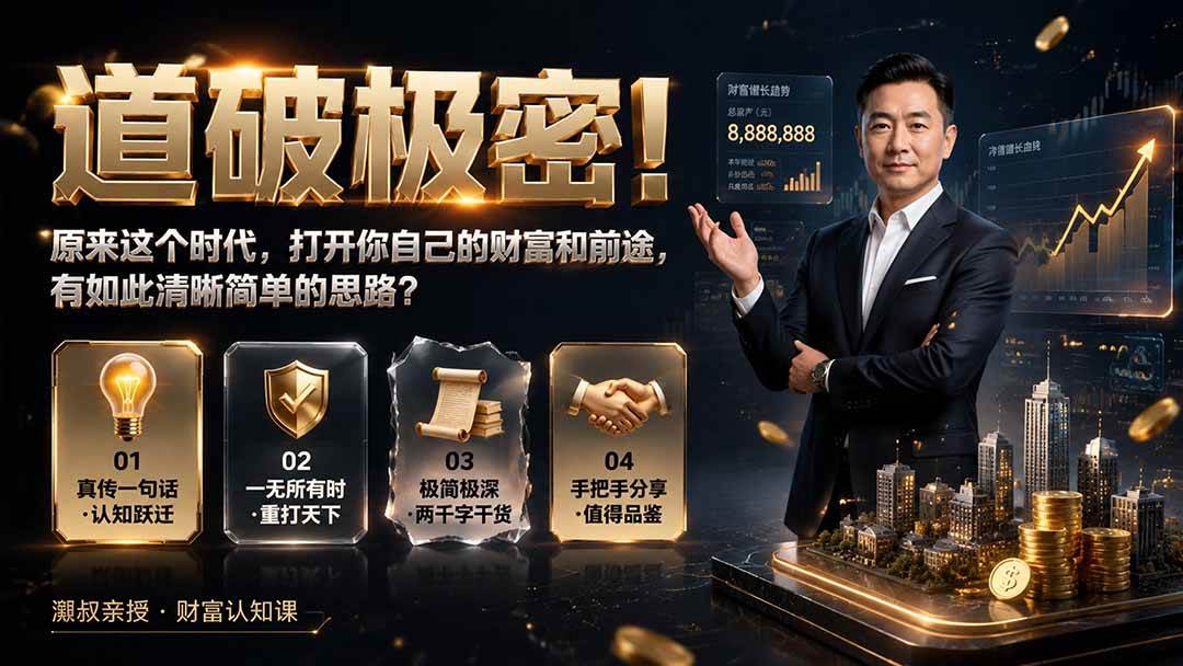 （19661期）付费文章：道破极密！原来这个时代，打开你自己的财富和前途，有如此清晰简单的思路？ - 知行阁轻创网-分享网络赚钱项目-全网首发副业项目实操平台-副业创业项目网-知行阁轻创网-分享网络赚钱项目-全网首发副业项目实操平台-副业创业项目网