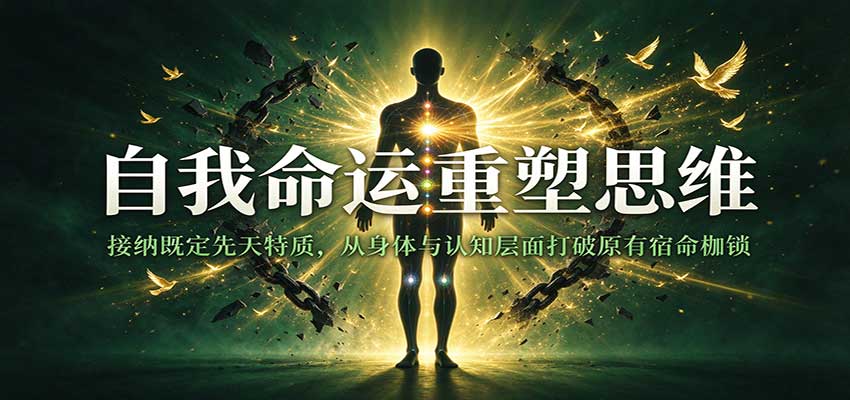 自我命运重塑思维：接纳既定先天特质，从身体与认知层面打破原有宿命枷锁-知行阁轻创网-分享网络赚钱项目-全网首发副业项目实操平台-副业创业项目网