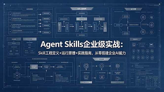 （18565期）Agent Skills企业级实战：Skill工程定义+运行原理+实践指南，从零搭建企业AI能力-知行阁轻创网-分享网络赚钱项目-全网首发副业项目实操平台-副业创业项目网