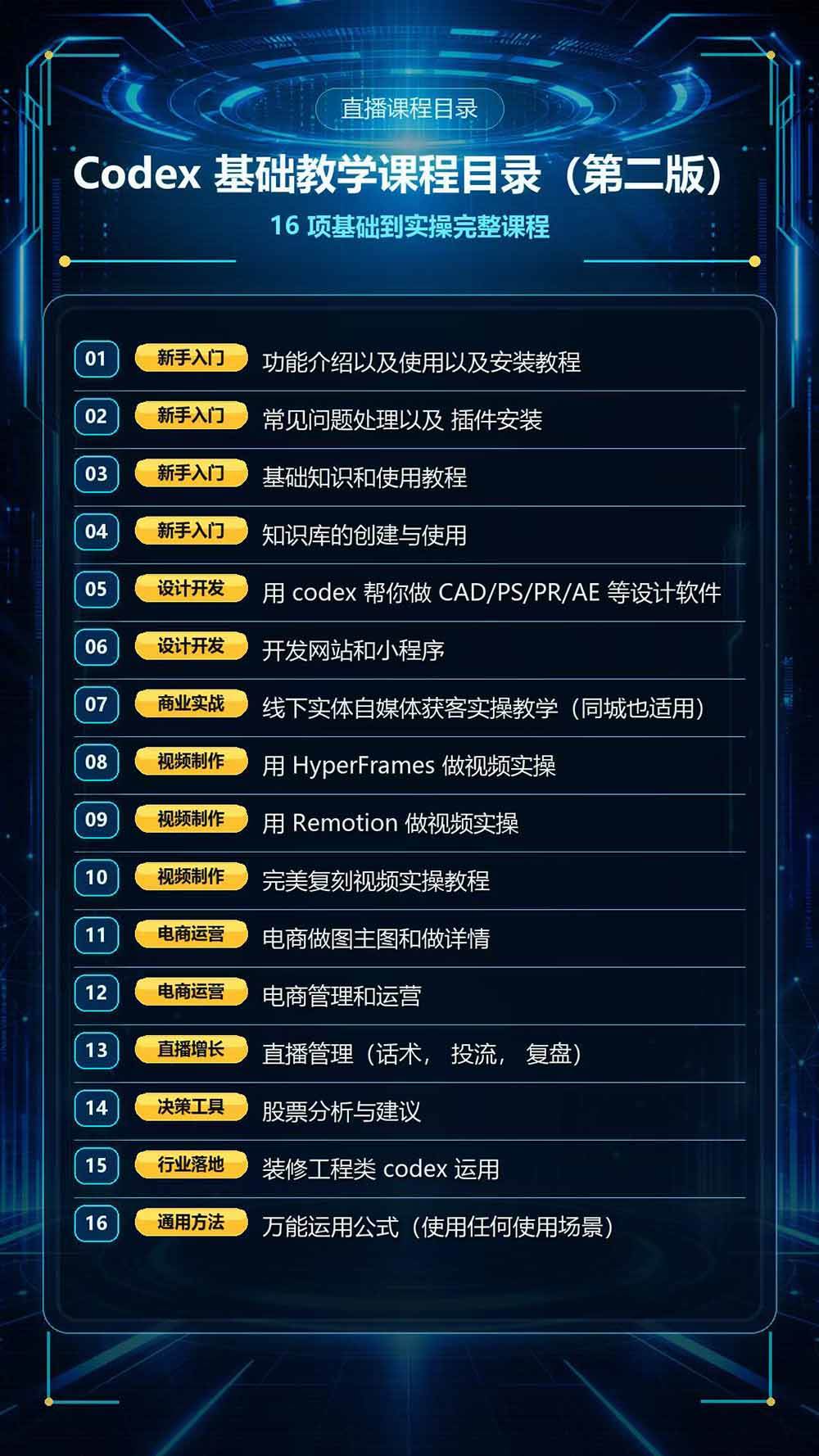 （20089期）Codex全场景系统实操课-第2期：从安装插件、知识库到设计视频、电商直播与网站开发，掌握AI真实业务落地完整流程-知行阁轻创网-分享网络赚钱项目-全网首发副业项目实操平台-副业创业项目网