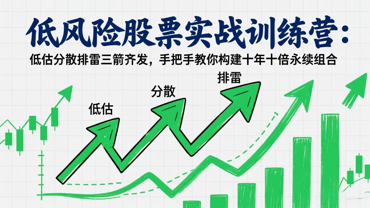 （17487期）低风险股票实战训练营：低估分散排雷三箭齐发，手把手教你构建十年十倍永续组合-知行阁轻创网-分享网络赚钱项目-全网首发副业项目实操平台-副业创业项目网