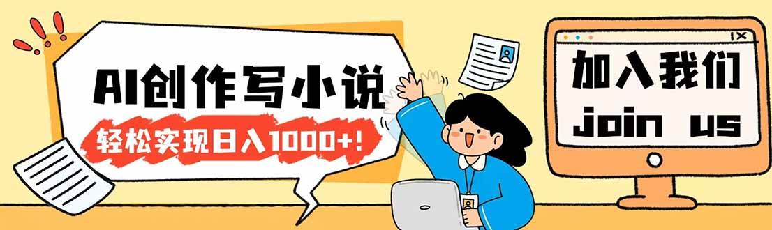 （17822期）26年最新风口项目AI工具创作写小说，轻松实现日入1000+-知行阁轻创网-分享网络赚钱项目-全网首发副业项目实操平台-副业创业项目网