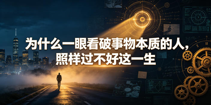 付费文章：为什么一眼看破事物本质的人，照样过不好这一生-知行阁轻创网-分享网络赚钱项目-全网首发副业项目实操平台-副业创业项目网