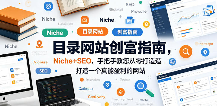 目录网站创富指南，Niche+SEO，手把手教您从零打造打造一个真能盈利的网站【原创双语字幕】-知行阁轻创网-分享网络赚钱项目-全网首发副业项目实操平台-副业创业项目网