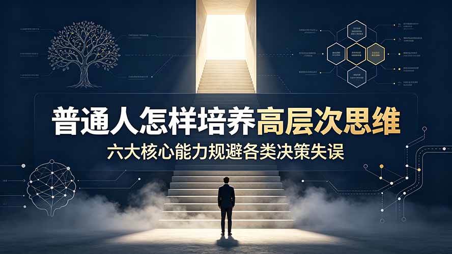 （19479期）付费文章：普通人怎样培养高层次思维，六大核心能力规避各类决策失误-知行阁轻创网-分享网络赚钱项目-全网首发副业项目实操平台-副业创业项目网