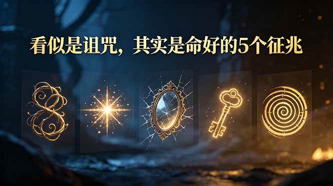 （19089期）付费文章：看似是诅咒，其实是命好的5个征兆-知行阁轻创网-分享网络赚钱项目-全网首发副业项目实操平台-副业创业项目网