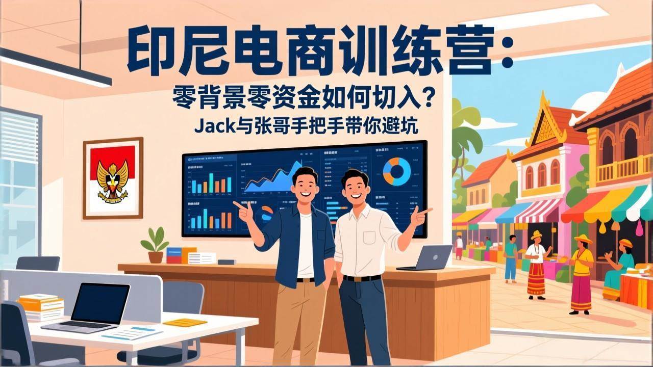 （17533期）印尼电商训练营：零背景零资金如何切入？Jack与张哥手把手带你避坑-知行阁轻创网-分享网络赚钱项目-全网首发副业项目实操平台-副业创业项目网
