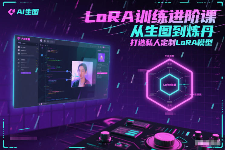 LoRA训练进阶课，从生图到炼丹，打造私人定制LoRA模型-知行阁轻创网-分享网络赚钱项目-全网首发副业项目实操平台-副业创业项目网