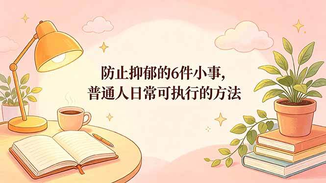 （18385期）付费文章：防止抑郁的6件小事，普通人日常可执行的方法-知行阁轻创网-分享网络赚钱项目-全网首发副业项目实操平台-副业创业项目网