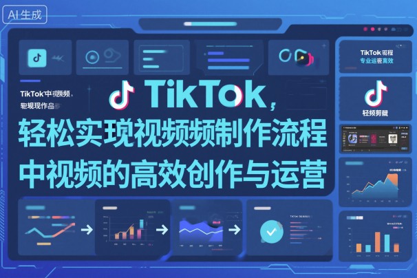TikTok中视频制做流程,轻松实现Tk中视频的高效创作与运营-知行阁轻创网-分享网络赚钱项目-全网首发副业项目实操平台-副业创业项目网