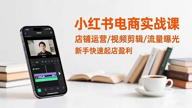 （16536期）小红书电商实战课：店铺运营/视频剪辑/流量曝光，新手快速起店盈利-知行阁轻创网-分享网络赚钱项目-全网首发副业项目实操平台-副业创业项目网