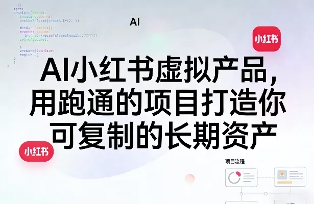 AI小红书虚拟产品,用跑通的项目打造你可复制的长期资产(更新)-知行阁轻创网-分享网络赚钱项目-全网首发副业项目实操平台-副业创业项目网