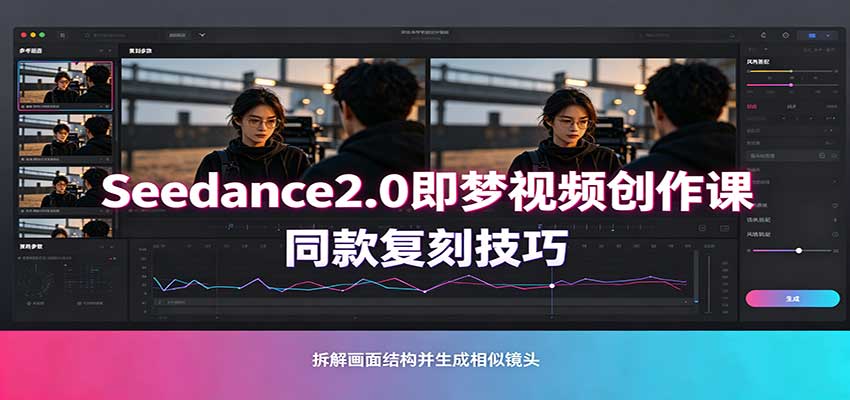 Seedance2.0即梦视频创作课：剧本式视频制作，同款复刻技巧，多行业案例落地教学-知行阁轻创网-分享网络赚钱项目-全网首发副业项目实操平台-副业创业项目网