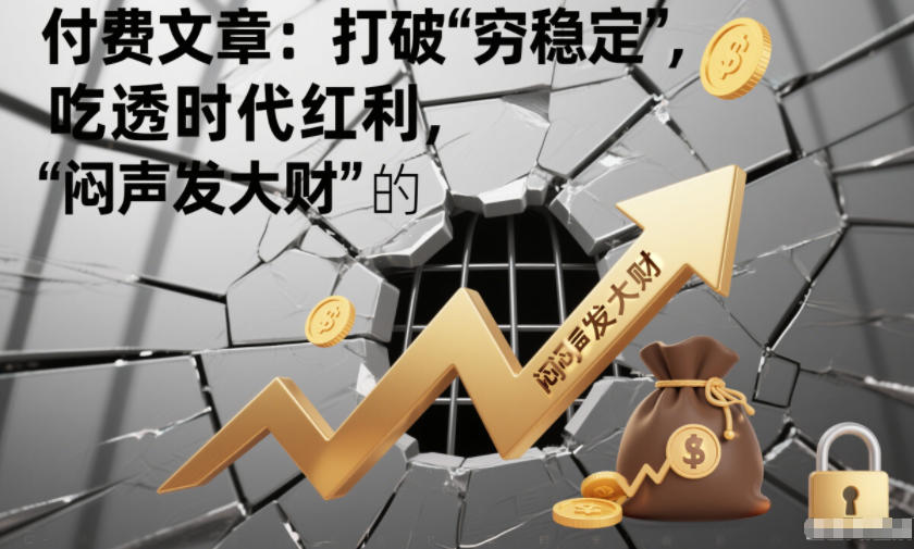 付费文章：打破“穷稳定”，吃透时代红利，“闷声发大财”的终极真谛-知行阁轻创网-分享网络赚钱项目-全网首发副业项目实操平台-副业创业项目网