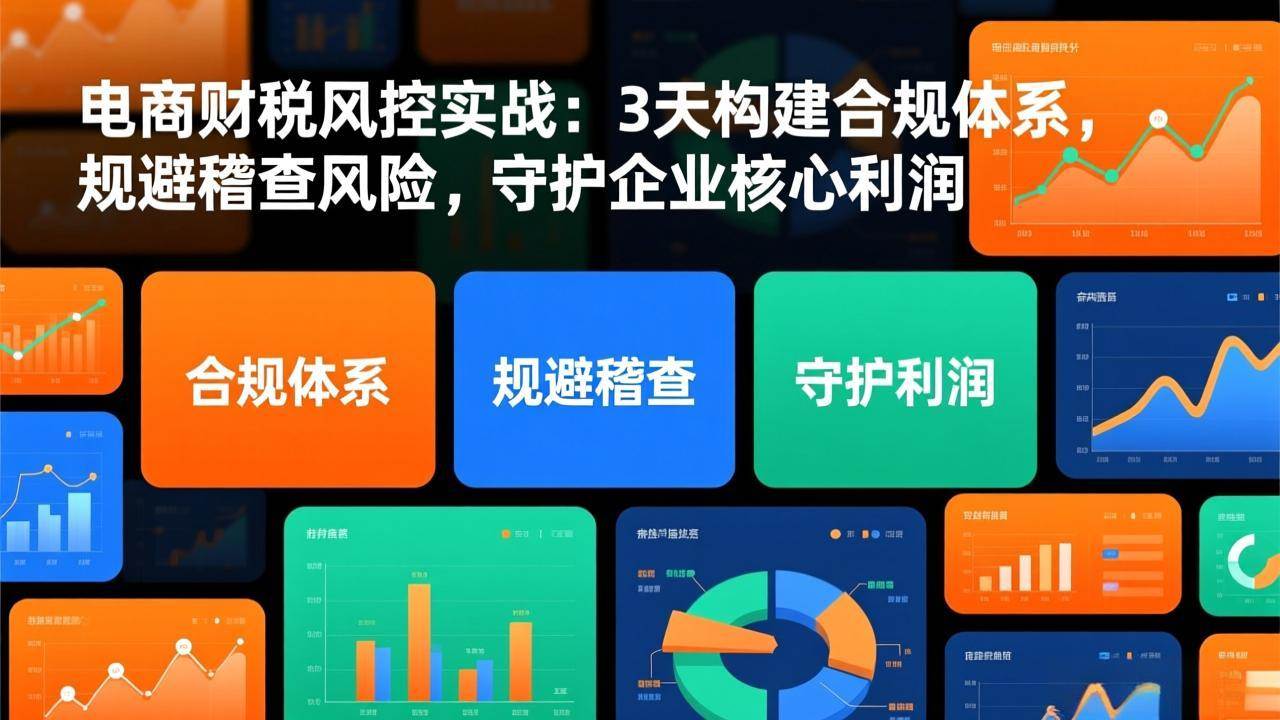 （17197期）电商财税风控实战：3天构建合规体系，规避稽查风险，守护企业核心利润-知行阁轻创网-分享网络赚钱项目-全网首发副业项目实操平台-副业创业项目网