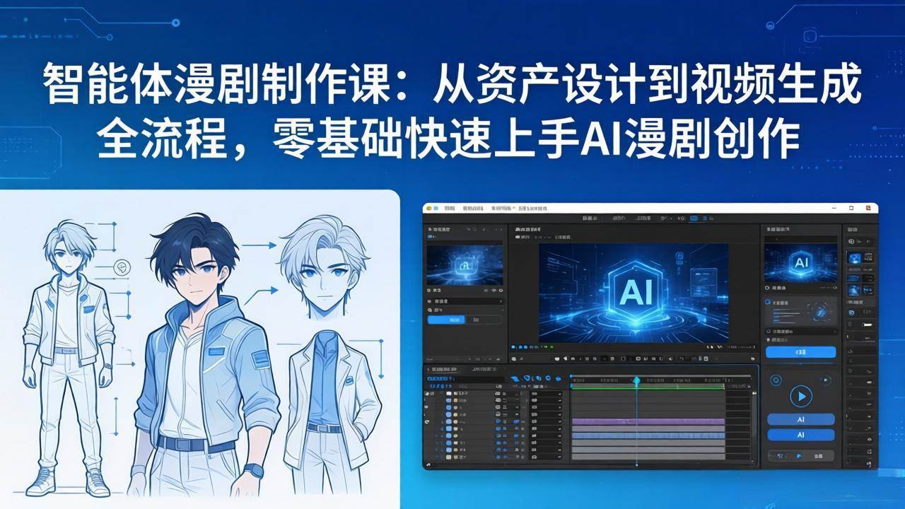 （17709期）智能体漫剧制作课：从资产设计到视频生成全流程，零基础快速上手AI漫剧创作-知行阁轻创网-分享网络赚钱项目-全网首发副业项目实操平台-副业创业项目网