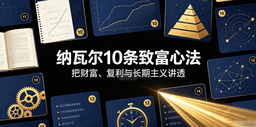 付费文章:纳瓦尔10条致富心法-知行阁轻创网-分享网络赚钱项目-全网首发副业项目实操平台-副业创业项目网