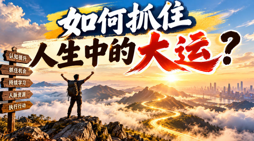 某公众号付费文章：如何抓住人生中的大运？-知行阁轻创网-分享网络赚钱项目-全网首发副业项目实操平台-副业创业项目网
