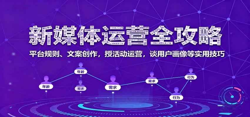 新媒体运营全攻略：平台规则、文案创作，授活动运营，谈用户画像等实用技巧-知行阁轻创网-分享网络赚钱项目-全网首发副业项目实操平台-副业创业项目网