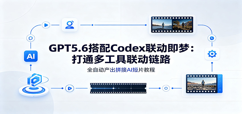 GPT5.6搭配Codex联动即梦：打通多工具联动链路，全自动产出拼接AI短片教程-知行阁轻创网-分享网络赚钱项目-全网首发副业项目实操平台-副业创业项目网