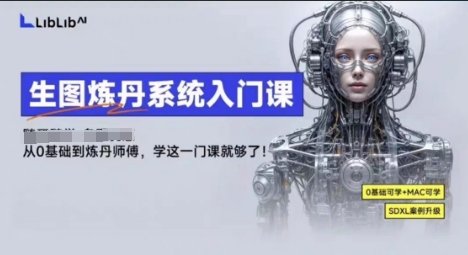 LibLibAI哩布哩布生图炼丹系统入门课，从生图到炼丹，只学这一门就够了-知行阁轻创网-分享网络赚钱项目-全网首发副业项目实操平台-副业创业项目网
