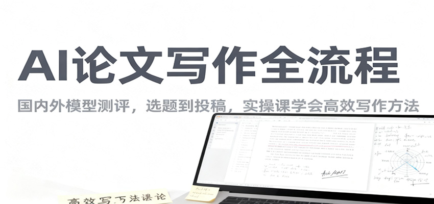 AI论文写作全流程，国内外模型测评，选题到投稿，实操课学高效写作方法-知行阁轻创网-分享网络赚钱项目-全网首发副业项目实操平台-副业创业项目网