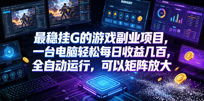低成本网游挂机项目，单号保底日入100左右，可矩阵放大！合法合规！-知行阁轻创网-分享网络赚钱项目-全网首发副业项目实操平台-副业创业项目网