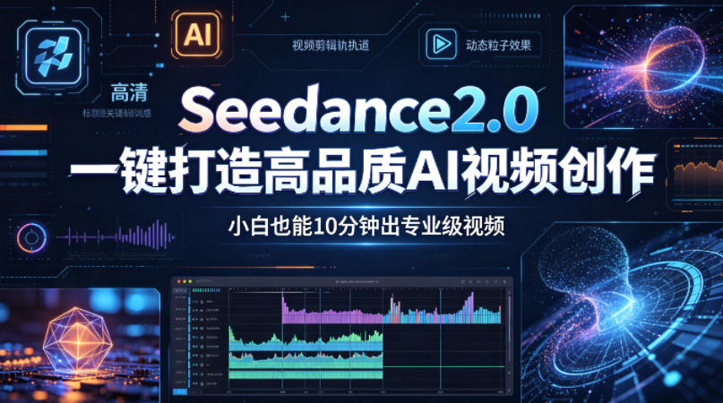 Seedance2.0一键打造高品质AI视频创作，小白也能10分钟出专业级视频-知行阁轻创网-分享网络赚钱项目-全网首发副业项目实操平台-副业创业项目网