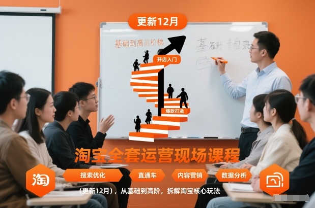 淘宝全套运营现场课程(更新26年1月),从基础到高阶,拆解淘宝核心玩法 淘宝全套运营现场课程(更新26年1月),从基础到高阶,拆解淘宝核心玩法