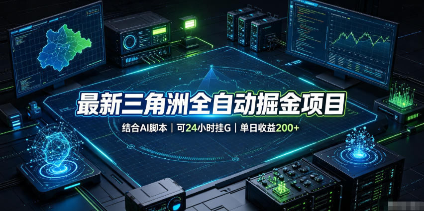 最新三角洲全自动掘金项目，结合AI脚本，可24小时挂G，单日收益200+【揭秘】 - 知行阁轻创网-分享网络赚钱项目-全网首发副业项目实操平台-副业创业项目网-知行阁轻创网-分享网络赚钱项目-全网首发副业项目实操平台-副业创业项目网