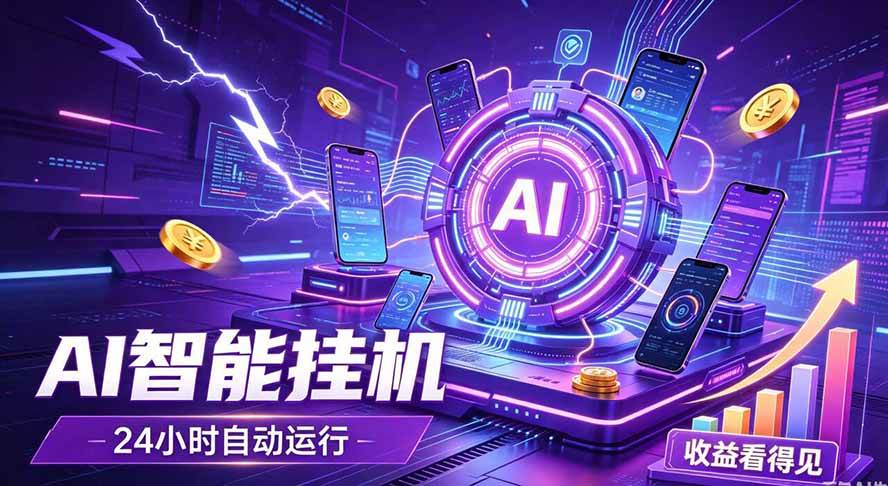（19755期）AI智能广告挂机，躺赚新模式 设备托管运行，解放双手持续变现-知行阁轻创网-分享网络赚钱项目-全网首发副业项目实操平台-副业创业项目网
