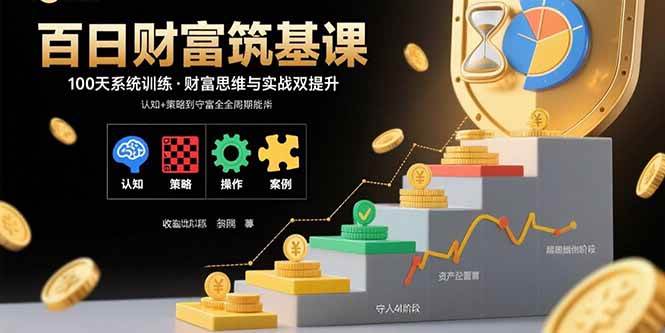 （15874期）百日财富筑基课：认知+策略+实操+案例拆解 实现从创富到守富全周期能力-知行阁轻创网-分享网络赚钱项目-全网首发副业项目实操平台-副业创业项目网