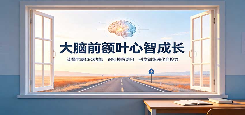 大脑前额叶心智成长：读懂大脑CEO功能，识别损伤诱因，科学训练强化自控力-知行阁轻创网-分享网络赚钱项目-全网首发副业项目实操平台-副业创业项目网