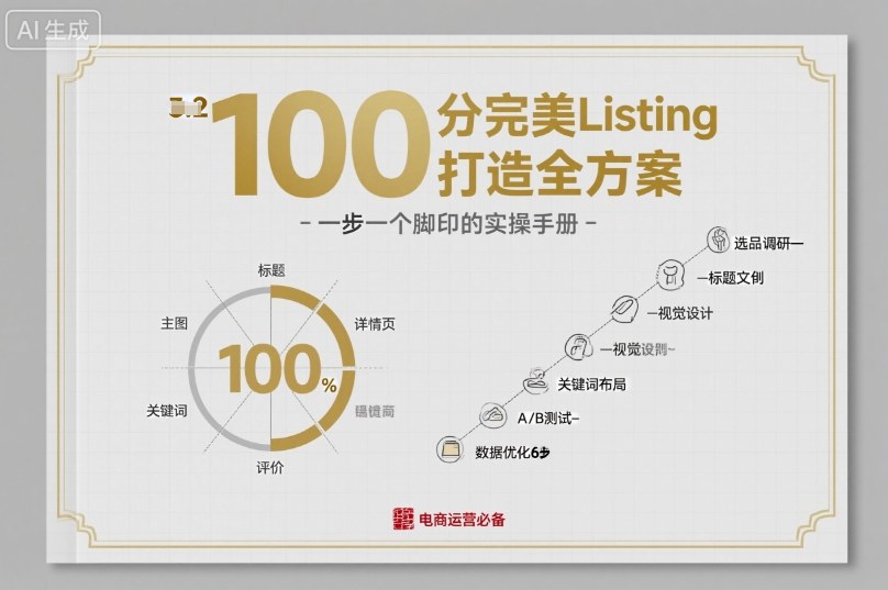 100分完美Listing打造全方案，想要完美listing必须是需要一步一个脚印的-知行阁轻创网-分享网络赚钱项目-全网首发副业项目实操平台-副业创业项目网