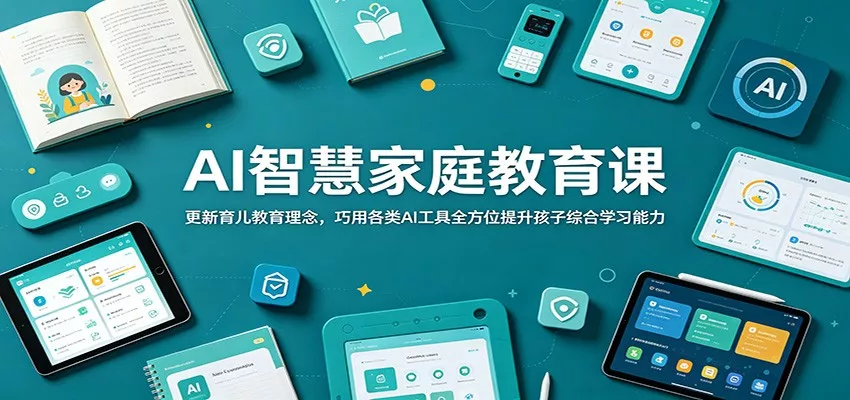 AI智慧家庭教育课：更新育儿教育理念，巧用各类AI工具全方位提升孩子综合学习能力-知行阁轻创网-分享网络赚钱项目-全网首发副业项目实操平台-副业创业项目网