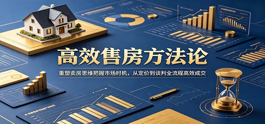 高效售房方法论：重塑卖房思维把握市场时机，从定价到谈判全流程高效成交-知行阁轻创网-分享网络赚钱项目-全网首发副业项目实操平台-副业创业项目网