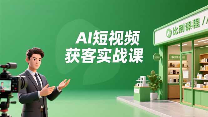 （16747期）AI短视频获客实战课，数字人创作、实体行业应用、精准引流，30天获取客源月入6万+-知行阁轻创网-分享网络赚钱项目-全网首发副业项目实操平台-副业创业项目网