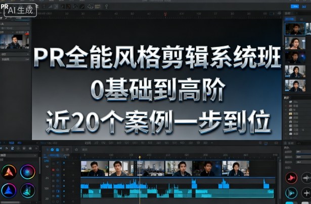 PR全能风格剪辑系统班，0基础到高阶，近20个案例一步到位-知行阁轻创网-分享网络赚钱项目-全网首发副业项目实操平台-副业创业项目网