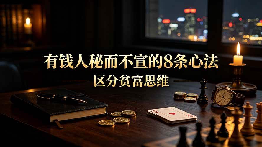 (19413期)付费文章:有钱人秘而不宣的8条心法|区分贫富思维 (19413期)付费文章:有钱人秘而不宣的8条心法|区分贫富思维