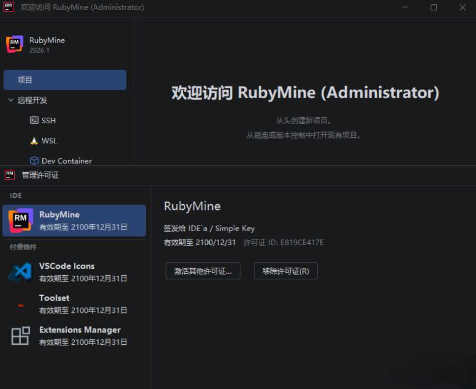 RubyMine v2026.1.2 高级版-知行阁轻创网-分享网络赚钱项目-全网首发副业项目实操平台-副业创业项目网