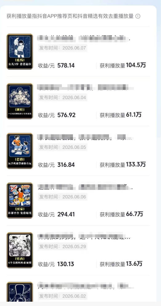 抖音某博主的育儿Ai视频全流程0-1实操，伙伴计划+分成计划+商单收徒等多种收益，日入300+-知行阁轻创网-分享网络赚钱项目-全网首发副业项目实操平台-副业创业项目网
