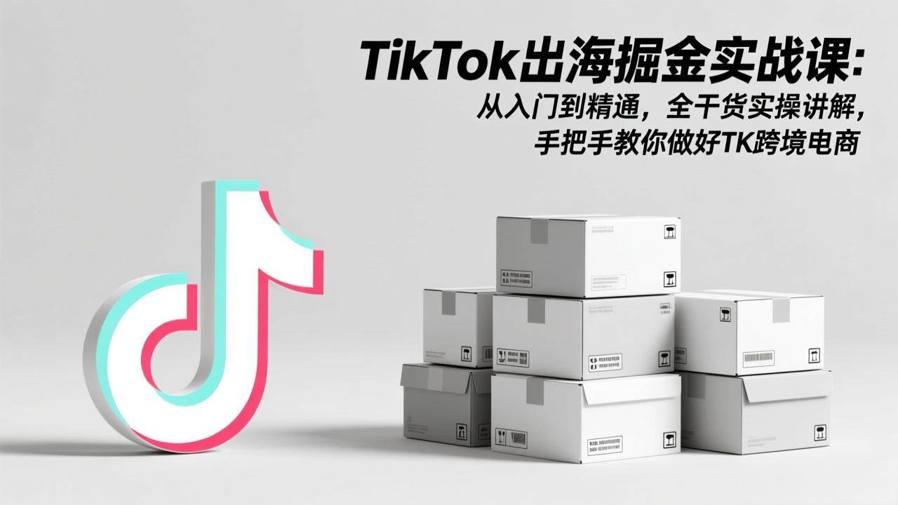 （17368期）TikTok出海掘金实战课：从入门到精通，全干货实操讲解，手把手教你做好TK跨境电商-知行阁轻创网-分享网络赚钱项目-全网首发副业项目实操平台-副业创业项目网
