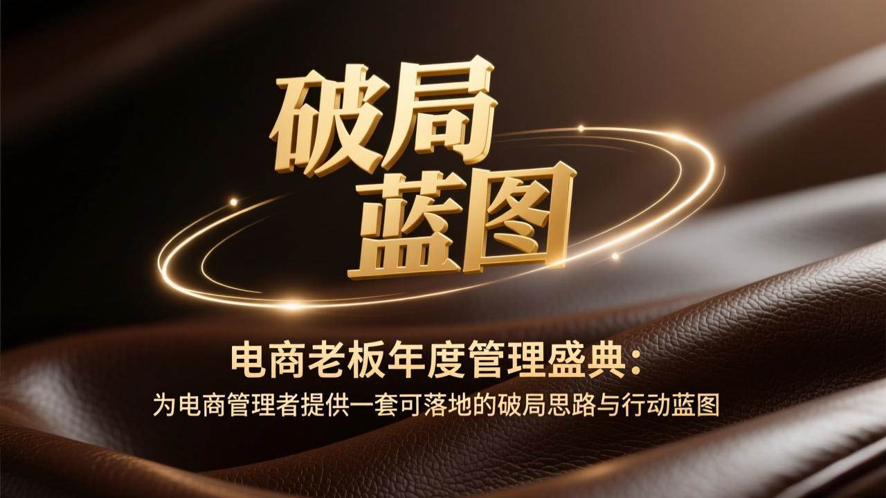 （17374期）电商老板年度管理盛典：为电商管理者提供一套可落地的破局思路与行动蓝图-知行阁轻创网-分享网络赚钱项目-全网首发副业项目实操平台-副业创业项目网