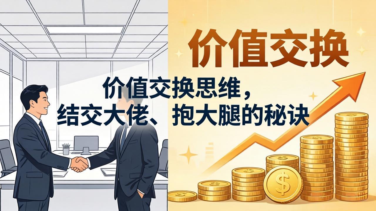 某付费文章：价值交换思维，结交大佬、抱大腿的秘诀-知行阁轻创网-分享网络赚钱项目-全网首发副业项目实操平台-副业创业项目网