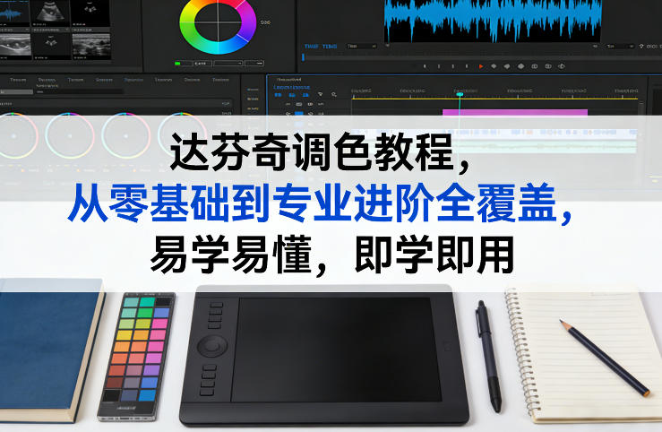 达芬奇调色教程，从零基础到专业进阶全覆盖，易学易懂，即学即用-知行阁轻创网-分享网络赚钱项目-全网首发副业项目实操平台-副业创业项目网