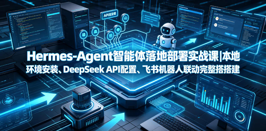 Hermes-Agent智能体落地部署实战课｜本地环境安装、DeepSeek API配置、飞书机器人联动完整搭建教程-知行阁轻创网-分享网络赚钱项目-全网首发副业项目实操平台-副业创业项目网