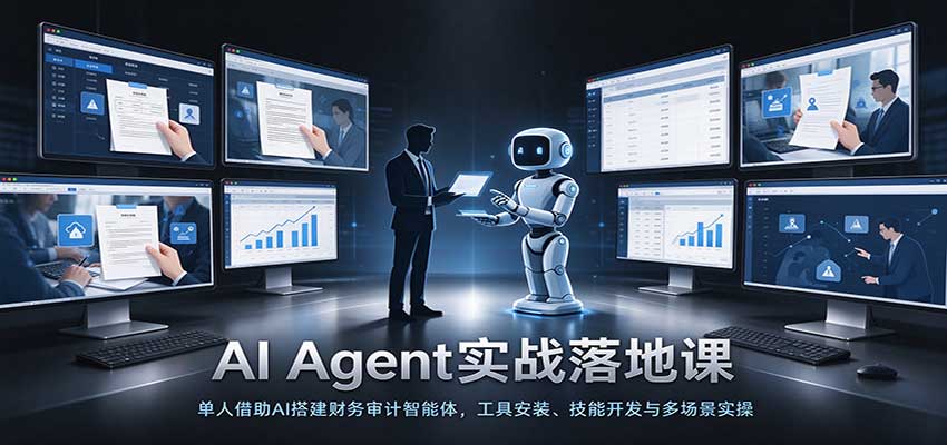AI Agent实战落地课：单人借助AI搭建财务审计智能体，工具安装、技能开发与多场景实操-知行阁轻创网-分享网络赚钱项目-全网首发副业项目实操平台-副业创业项目网