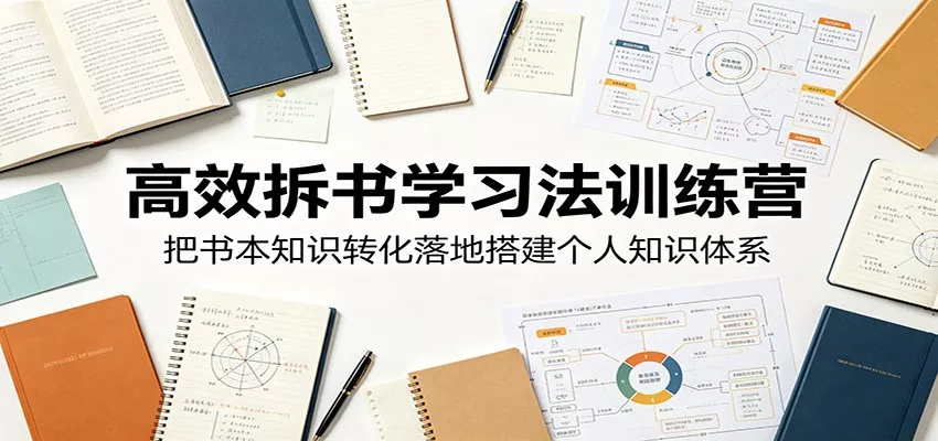 高效拆书学习法训练营,把书本知识转化落地搭建个人知识体系-知行阁轻创网-分享网络赚钱项目-全网首发副业项目实操平台-副业创业项目网