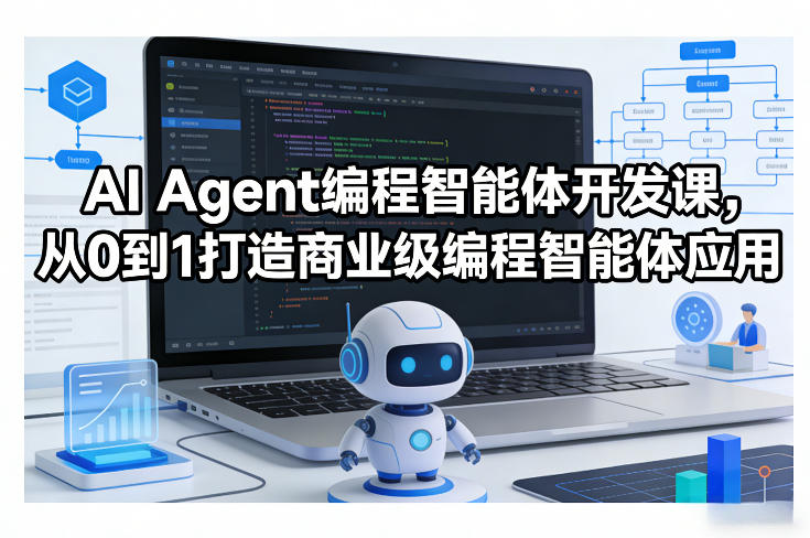 AI Agent编程智能体开发课，从0到1打造商业级编程智能体应用-知行阁轻创网-分享网络赚钱项目-全网首发副业项目实操平台-副业创业项目网