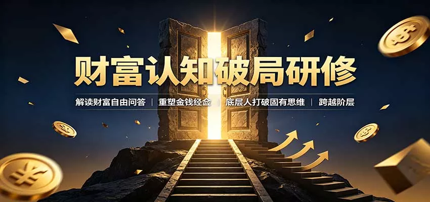 财富认知破局研修：解读”孙割”，重塑金钱观念，底层人打破固有思维跨越阶层-知行阁轻创网-分享网络赚钱项目-全网首发副业项目实操平台-副业创业项目网